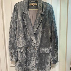 Free People Crushed Velvet Blazer